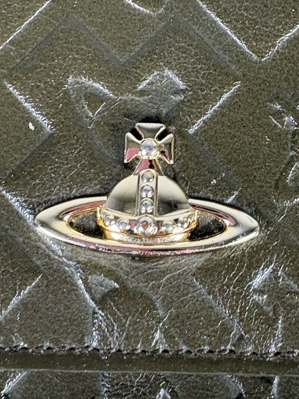 Vivienne Westwood Embossed Leather Wallet~ made in Italy